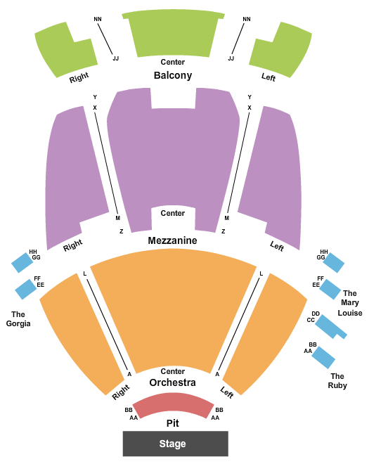 Sharon L. Morse Performing Arts Center The Nutcracker Seating Chart